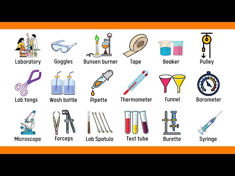 Laboratory Equipment Names and Vocabulary Instrument List In English | Lab Equipment Names