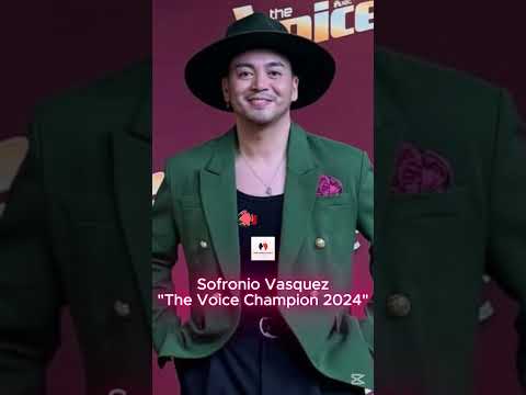 Sofronio Vasquez - "The Voice 2024 Champion" - #trending #music #SofronioVasquez