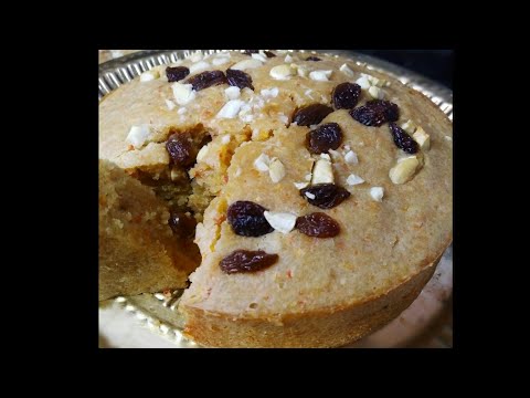 Whole Wheat Carrot Cake Recipe without Oven | How to make Jaggery Carrot Cake #shorts #cake