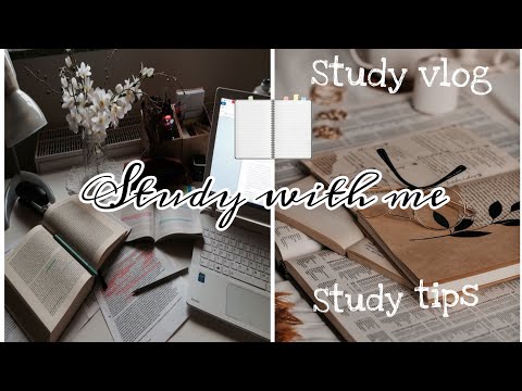 STUDY VLOG✨| STUDY WITH ME| EFFECTIVE STUDY TIPS|relaxing video|study vlog by my lifestyle