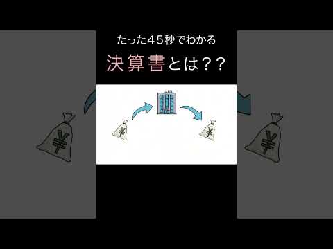 「決算書のキホン」を４５秒で解説（アニメで学ぶ決算）　#shorts