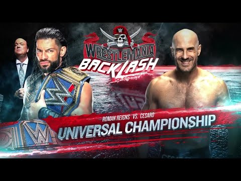 WWE WrestleMania Backlash 2021 Official And Full Match Card ( Old Section Gold ) HD