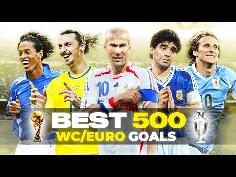 Best 500 World Cup/Euro Goals in Football History