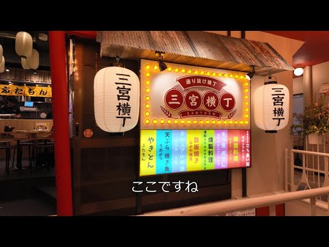 阪急神戸三宮駅の高架下 三宮横丁とEKIZO周辺を歩き撮り(2023年12月)