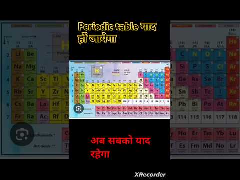 Periodic table yaad kaise kare||periodic table yaad karne ka tricks #physicsclassroom #numberfun