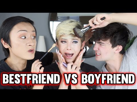 BESTFRIEND VS. BOYFRIEND WHO CAN DO MY MAKEUP BETTER CHALLENGE?