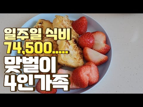 맞벌이 4인가족 일주일 식비 | 뭘 사먹었을까? #식비절약 #식비절약브이로그 #맞벌이부부 #맞벌이 #워킹맘