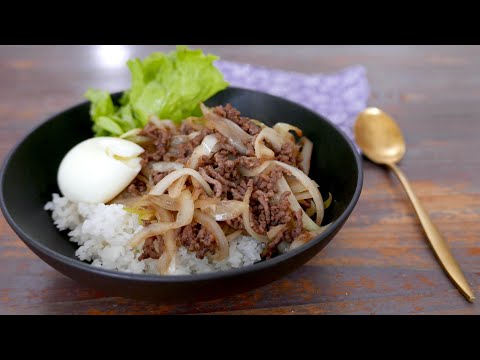 Bœuf aux Oignons | wa's Cuisine | 牛肉玉ねぎ丼