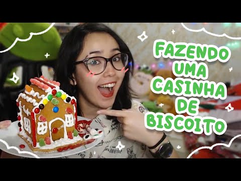 Montando uma Casinha Natalina de Biscoito DE VERDADE 🎄🍪 - tiemiau