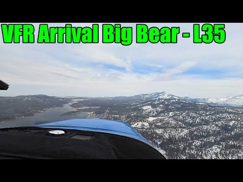 Full VFR Arrival into Big Bear Airport (L35) - Cessna C177B Cardinal