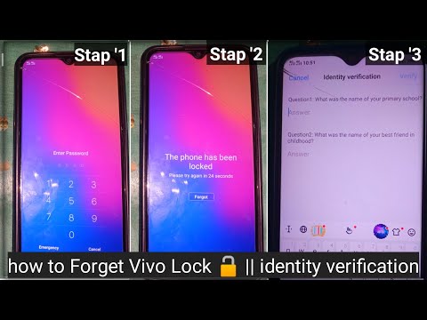 Vivo Forget Answer पाटा कैसे करे || New Teacher Answer || Set vivo Identity Verification Answer