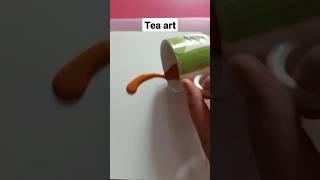 painting with Tea #shorts #art #youtubeshorts