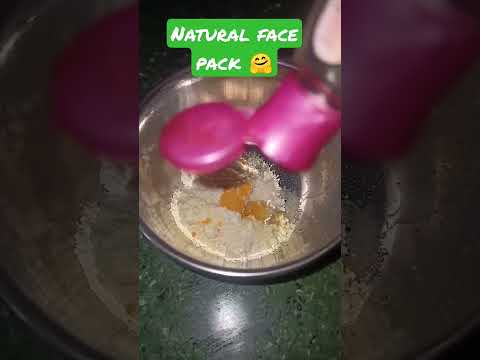 #shorts //Trusted home made natural face pack 🤗#newyoutubeshort #viralshorts