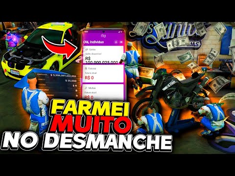 Fiz 5.000.000 Milhões Desmanchando Carros Vips no GTA RP com MOD MENU VIP