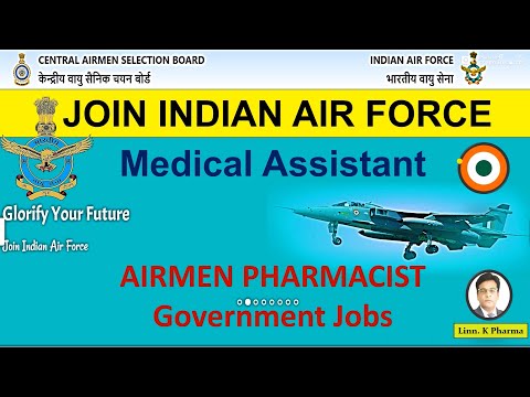 Pharmacist Jobs in Air Force | Medical Assistant Jobs in Air Force || Airmen Pharmacist in Air Force