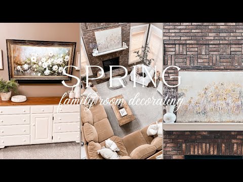 COZY SPRING DECORATE WITH ME 2024 | SIMPLE AND COZY SPRING FAMILY ROOM