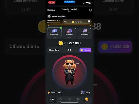 HAMSTER KOMBAT CIFRADO DIARIO 04/07/2024💥🚀 #hamsterkombat #airdrop #telegram #cifradodiario