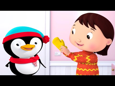 Bundle Up! ❄️ Mia & Penguin Get Ready for Snowy Fun! | Fun Baby Songs | Classic Baby Songs