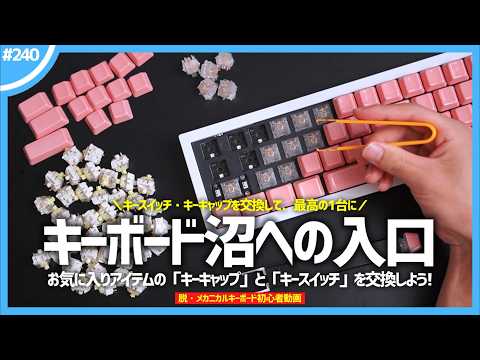 【 脱・初心者 】「 キースイッチ 」と「 キーキャップ 」を交換して、お気に入りのメカニカルキーボードを使い倒せ！