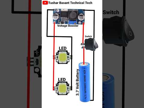 3.7 volt to 12 Volt Voltage of Booster Connection #shorts