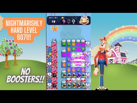 Candy Crush Saga Level 6071 | No Boosters