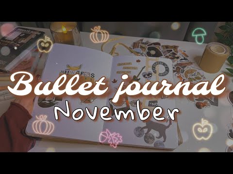 November 2024 Bullet Journal Setup • Plan with me 🍄