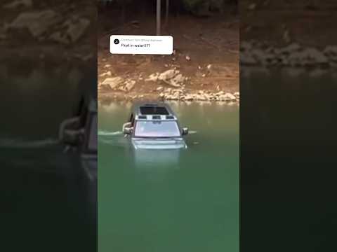 This car can float in water?!?!