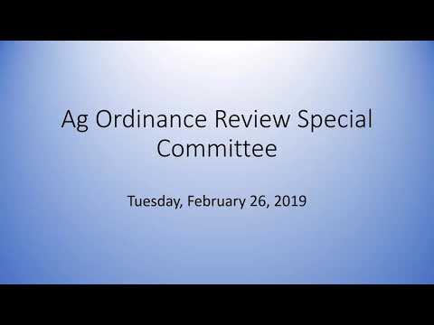 ECC Ag Ordinance Review Special Committee - Review Of Duties 02.26.2019