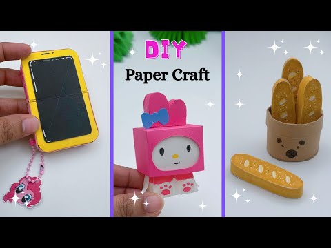 8 Easy Paper craft Ideas / paper craft / miniature craft / how to make Paper craft / Origami Craft