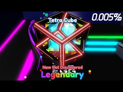 I hatched NEW TETRA CUBE LEGENDARY PET in Mining Simulator 2 (Roblox)