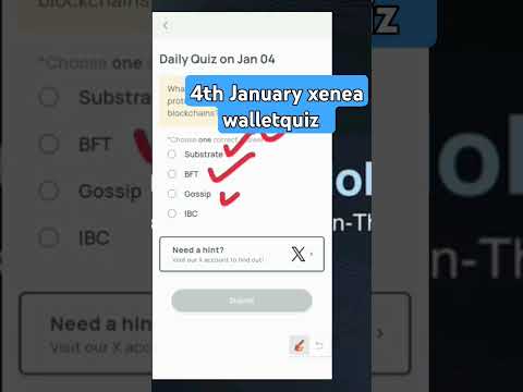 Xenea wallet today's quiz 4th January #nodepayvoucher #nodepayvouchercode #nodepayairdrop