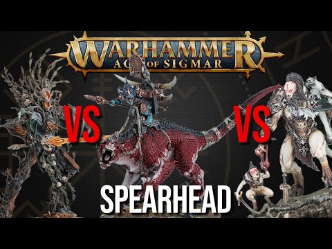 Sylvaneth Vs Seraphon Vs Soulblight - Spearhead  - Warhammer AoS 4th Edition