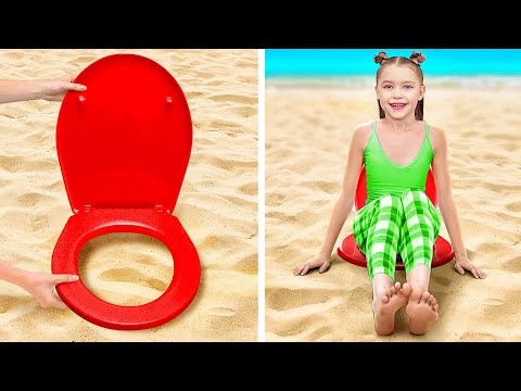 RICH VS POOR - SUMMER VACATION With Rich and Broke Girl! BEST SUMMER GADGETS FOR PARENTS!