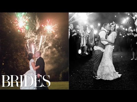 The Best Fireworks Displays at Real Weddings | BRIDES