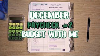 $1750 Budget With Me | December Paycheck #2 | #budgetwithme #savings #budget #payday #trending