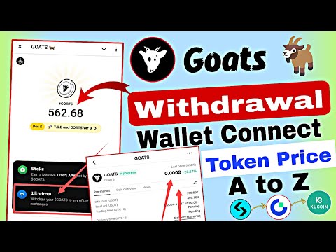 Goats Airdrop Withdrawal Bangla | Goats Token Withdraw Wallet Connect Bitget Kucoin Gate.io