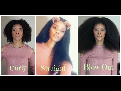 Straightening Natural Hair Attempt | 3C 4A 4B