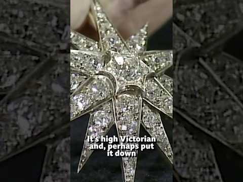 19th Century Diamond Brooch Worth TWENTY Times Its Insurance Value #AntiquesRoadshow #Shorts