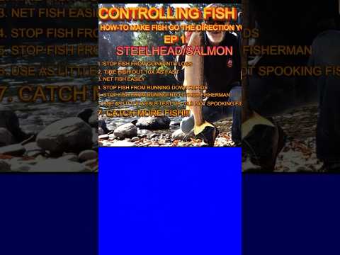 PT1 CONTROL BIG FISH STEELHEAD, SALMON, CHANGE DIRECTION OF FISH! TIRED FASTER #shorts #fishing