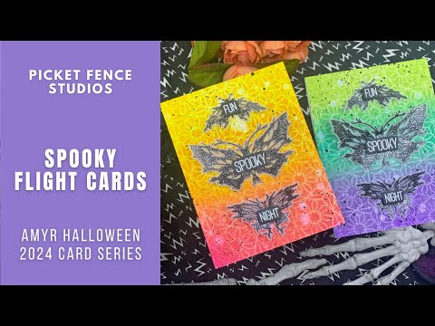 Spooky Flight Cards | AmyR Halloween 2024 Card Series #3