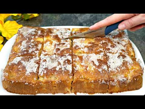 You will bake this cake EVERY DAY!🍎🍏 Delicious apple cake in 10 minutes!