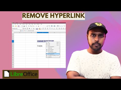 How to remove hyperlink in libreoffice calc | remove hyperlink libreoffice calc