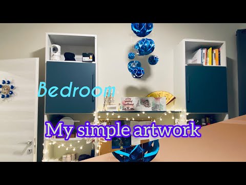 SIMPLE BEDROOM DECORATIONS #artwork #bedroomdecor #simpletips #youtube