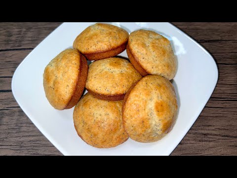 These Fluffy MUFFIN TOPS are so Perfect for Breakfast | EASIEST Poppy Seed Muffin Tops Recipe