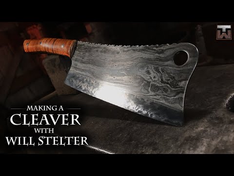 Forging a Damascus Cleaver - [Colab with Will Stelter]