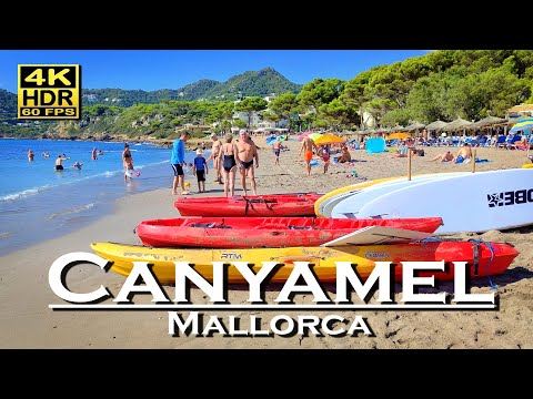 Canyamel Beach Walk Mallorca Spain 4K 60fps HDR (UHD) Dolby Atmos 💖 Balearic Islands 👀 Spain 🇪🇸