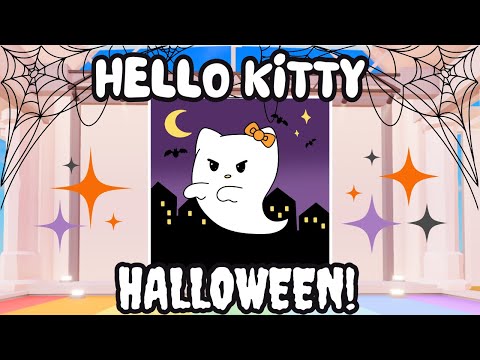 Drawing Sanrio Halloween in Roblox!