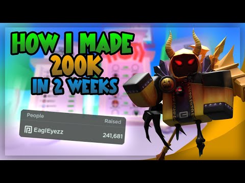 How I earned 200K ROBUX💰 in 2 WEEKS in Pls Donate..