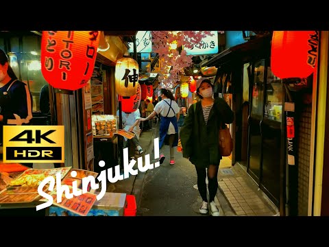 【シネマティック】新宿夜景 Cinematically walk the night in Shinjuku.【東京】【4K】