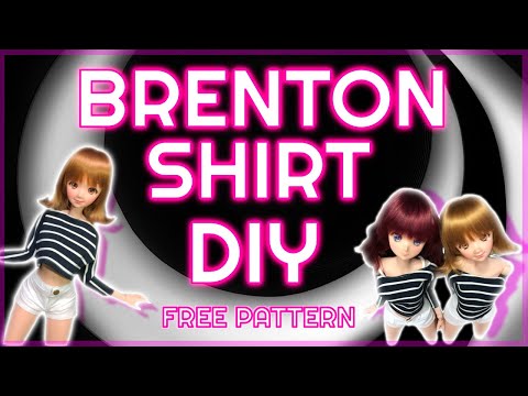 How to sew a Brenton Shirt for Smart Doll // Free Pattern